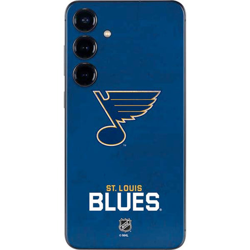 NHL St. Louis Blues Distressed Galaxy S25 Skin
